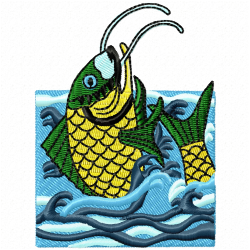 Fishes Embroidery Design 2 Fishes Embroidery Design 2